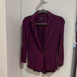 Market & Spruce Deep Purple Blazer